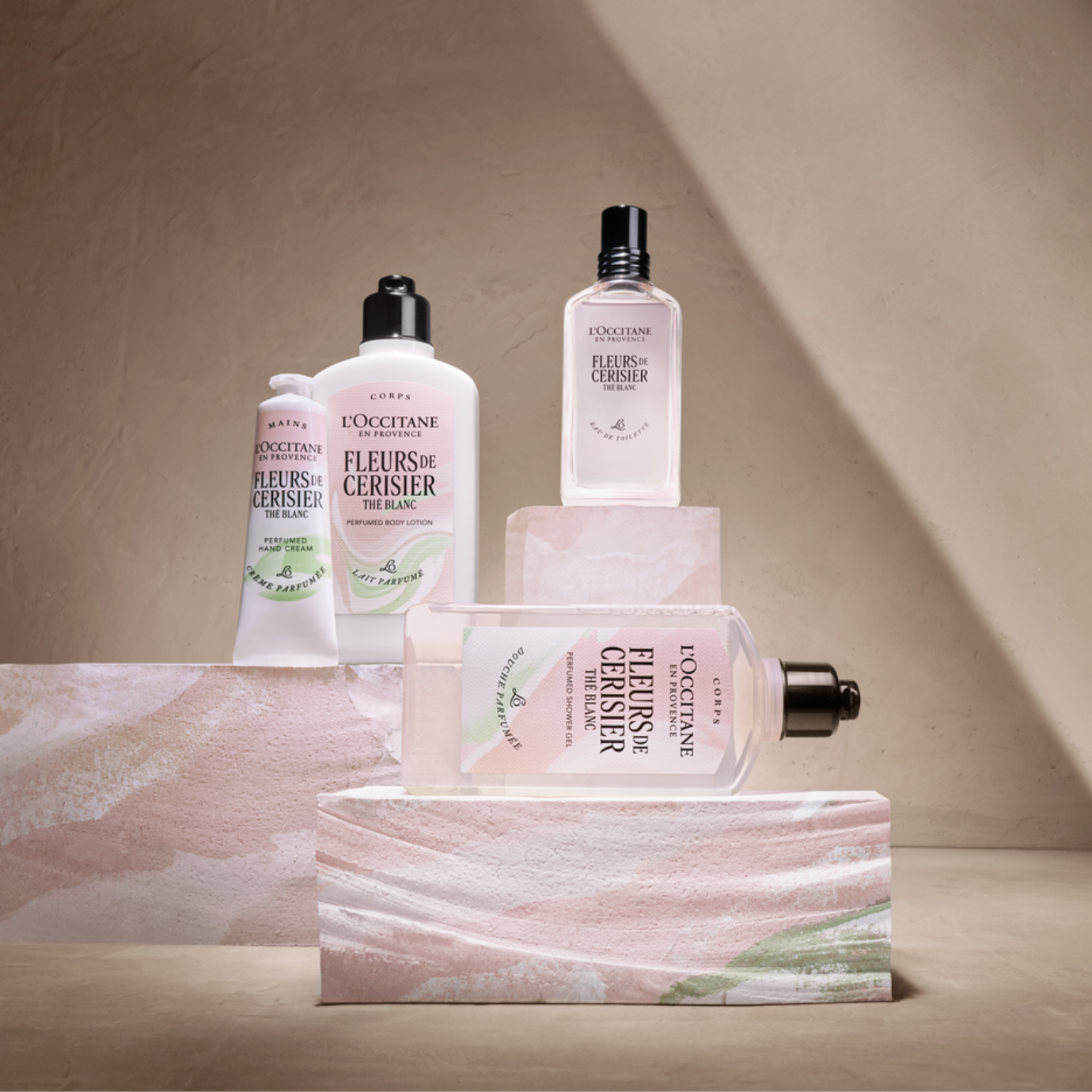 除光液 L'occitane Sabonete Líquido Corporal Perfumado Fleurs de Cerisier Thé Blanc